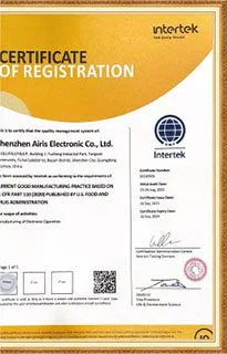 Intertek Certificate