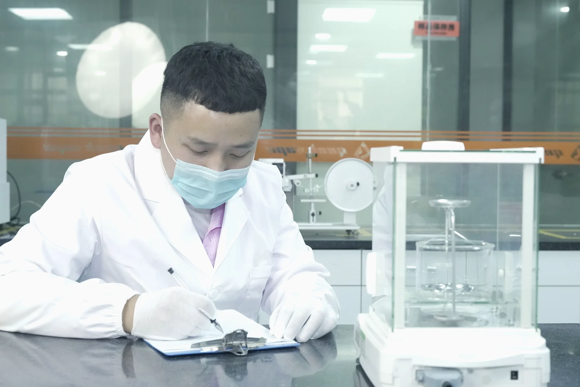 Laboratory Scientist Writing Notes