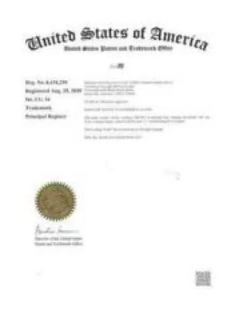 US Trademark Certificate