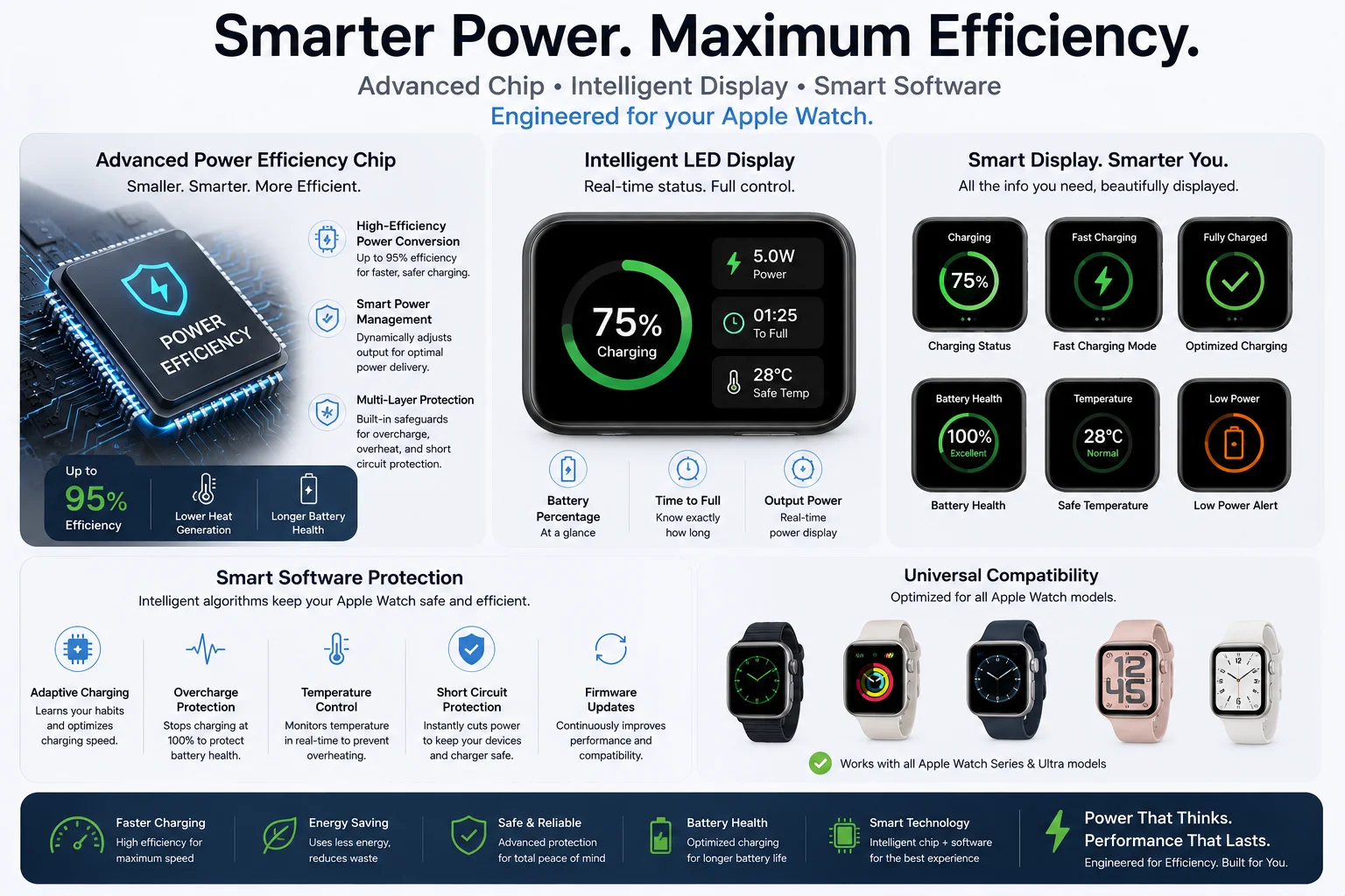 Apple Watch power efficiency chip display software