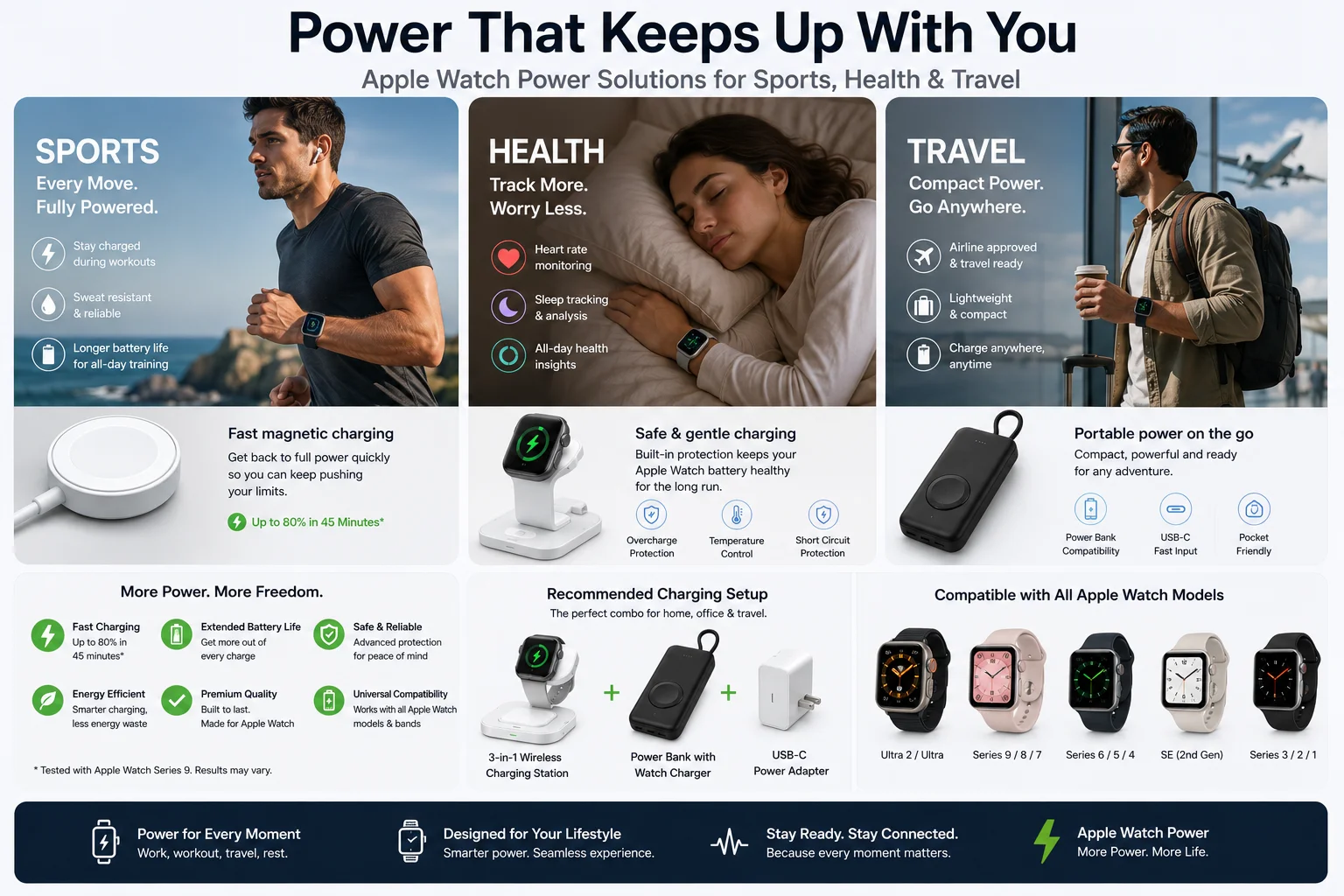 Apple Watch power sports health travel