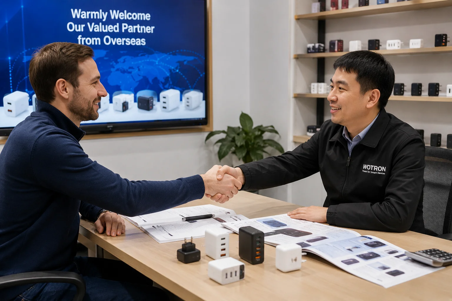 Building a Supplier Partnership A handshake between an importer and a supplier representative