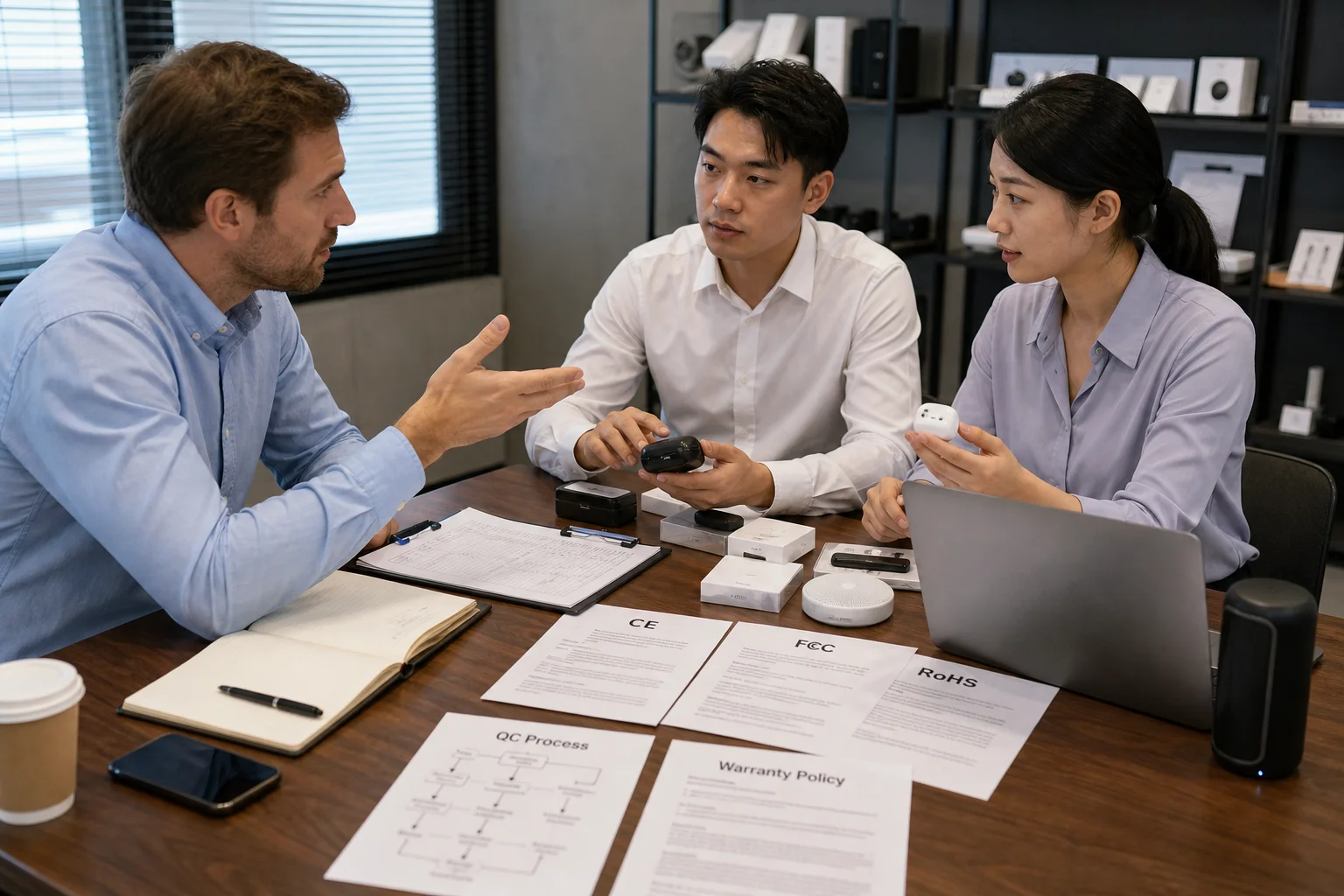 Questions to Ask a Supplier A person asking questions during a business meeting
