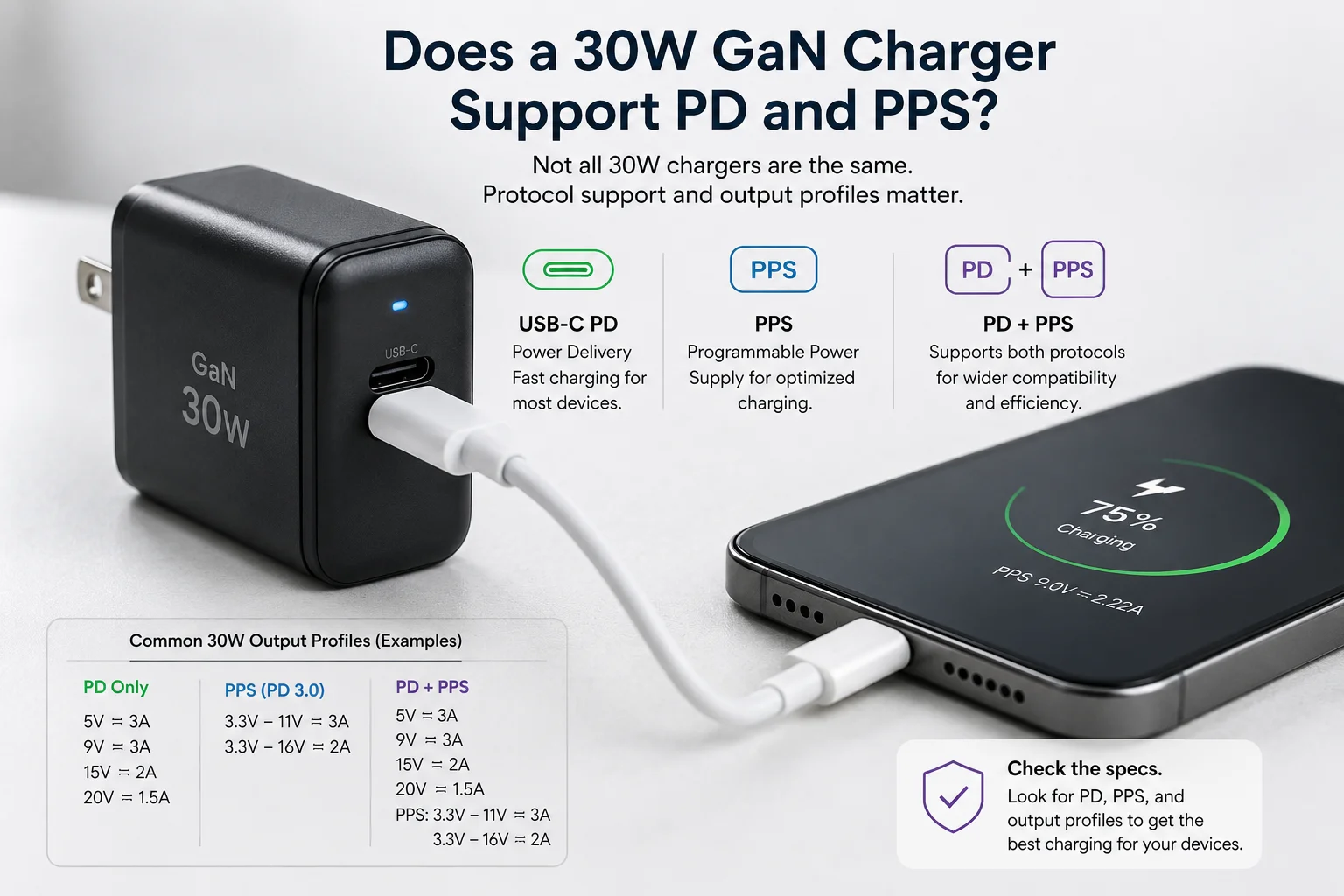 PD PPS 30W GaN charger protocol PD PPS 30W GaN charger protocol
