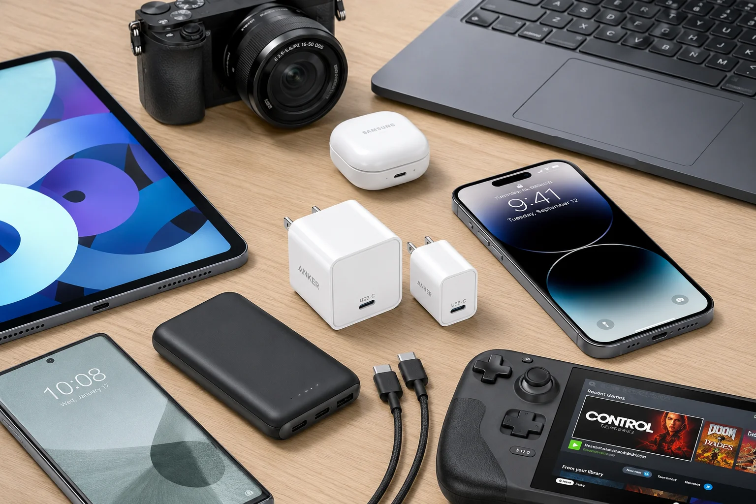 devices compatible with USB-C wall chargers