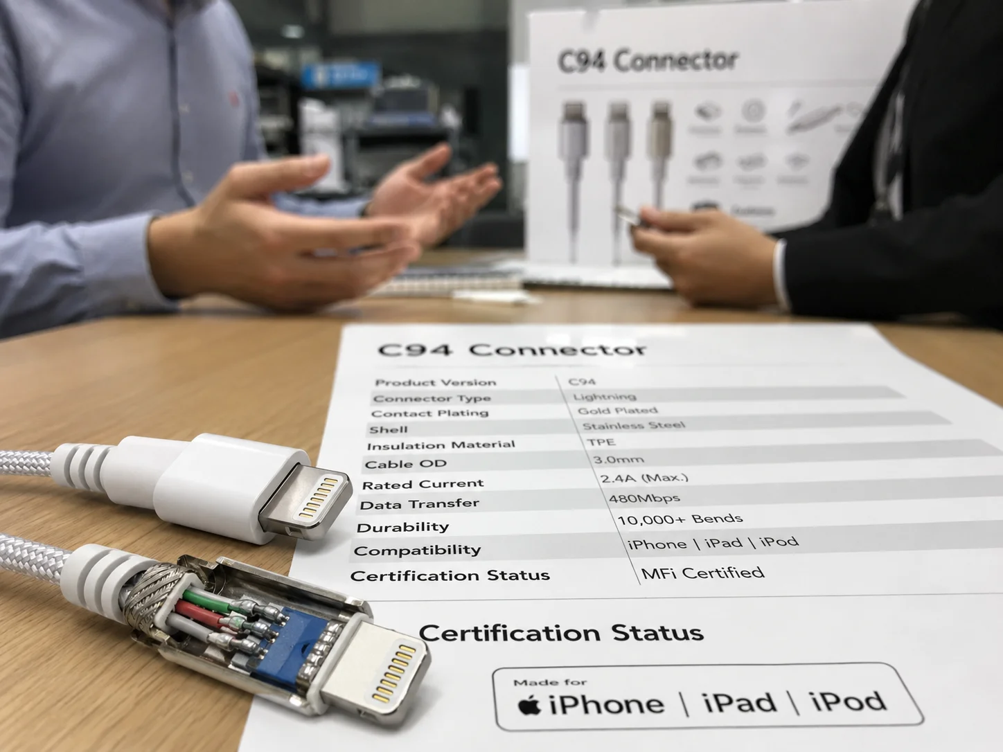 C94 connector MFi cable manufacturer