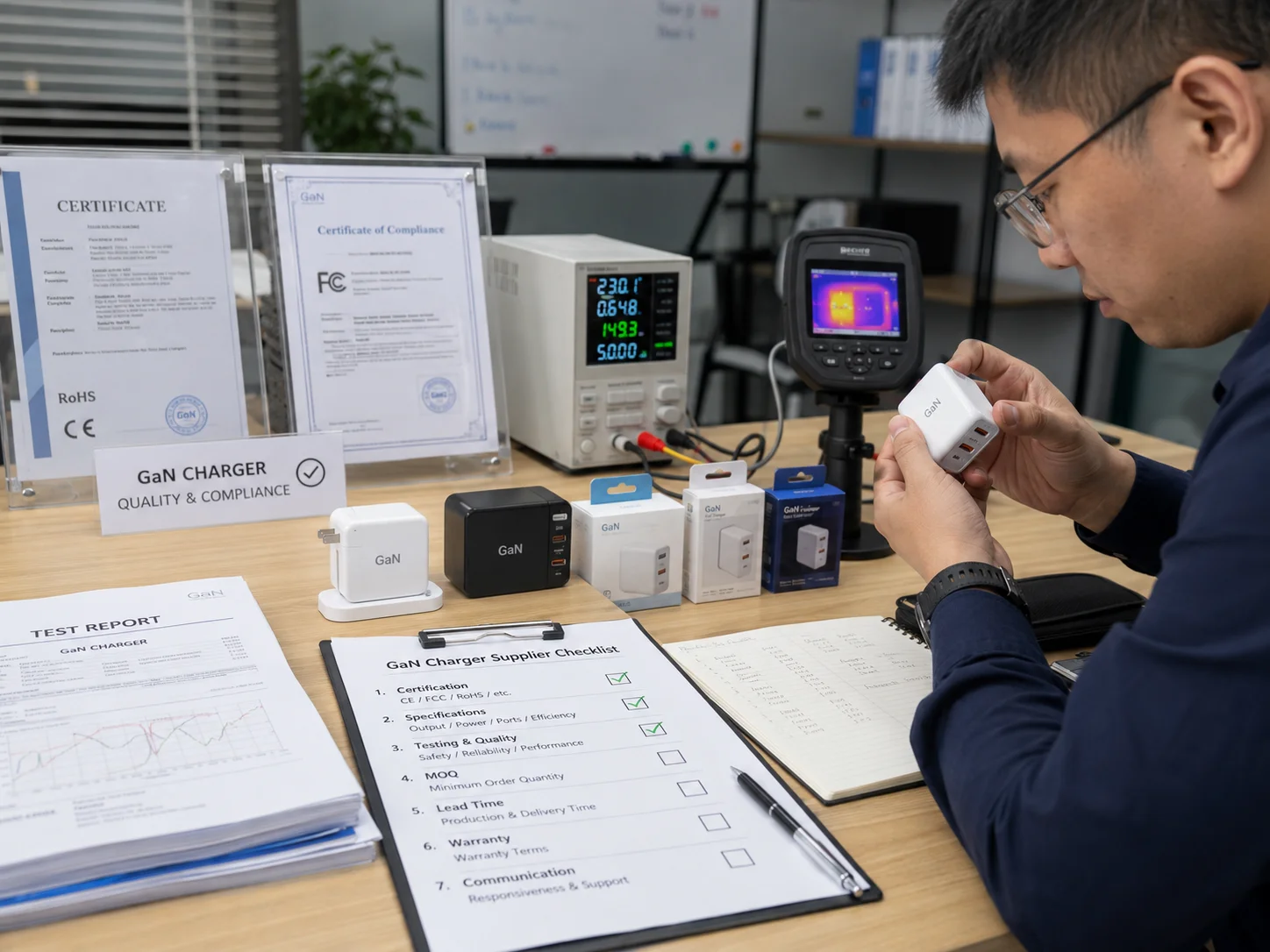 GaN charger supplier checklist