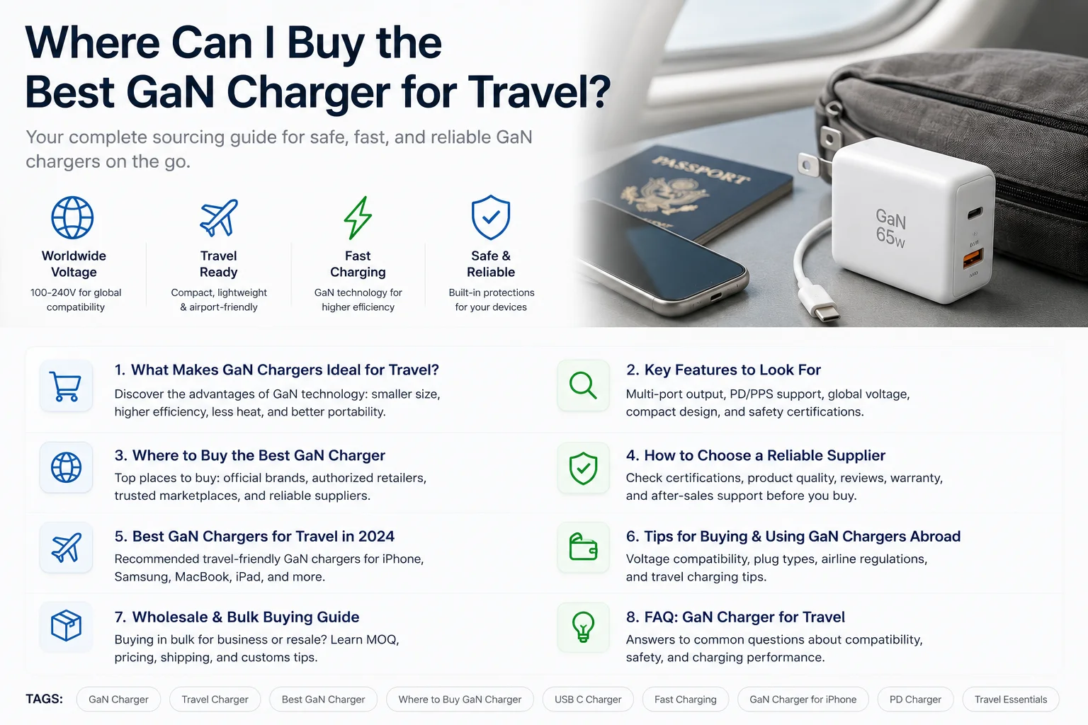 travel GaN charger sourcing guide GaN charger for travel