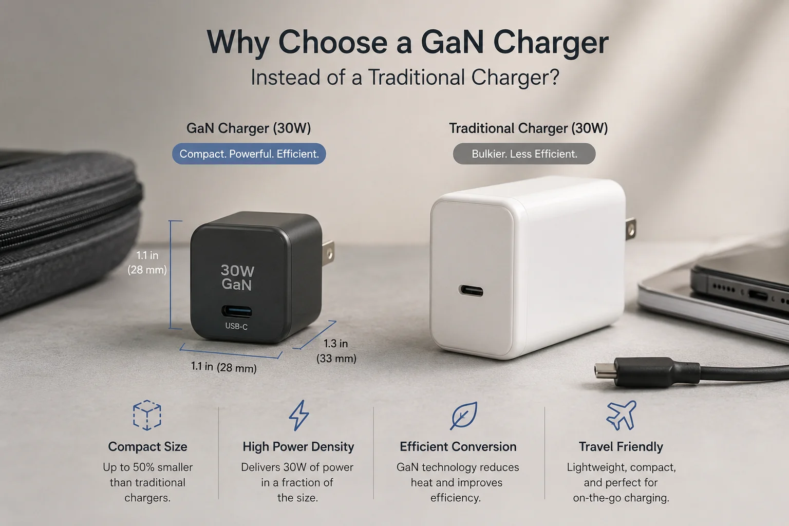GaN charger vs traditional charger GaN charger vs traditional charger