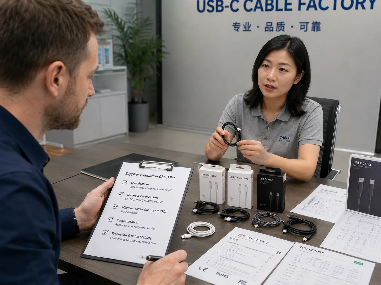 reliable USB-C cable factory China