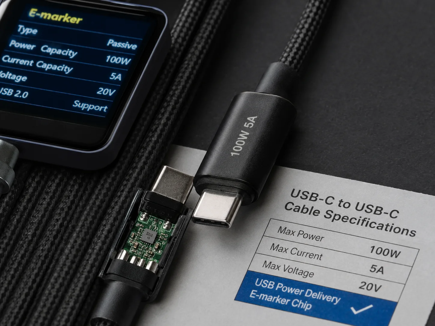 USB-C cable E-Marker chip