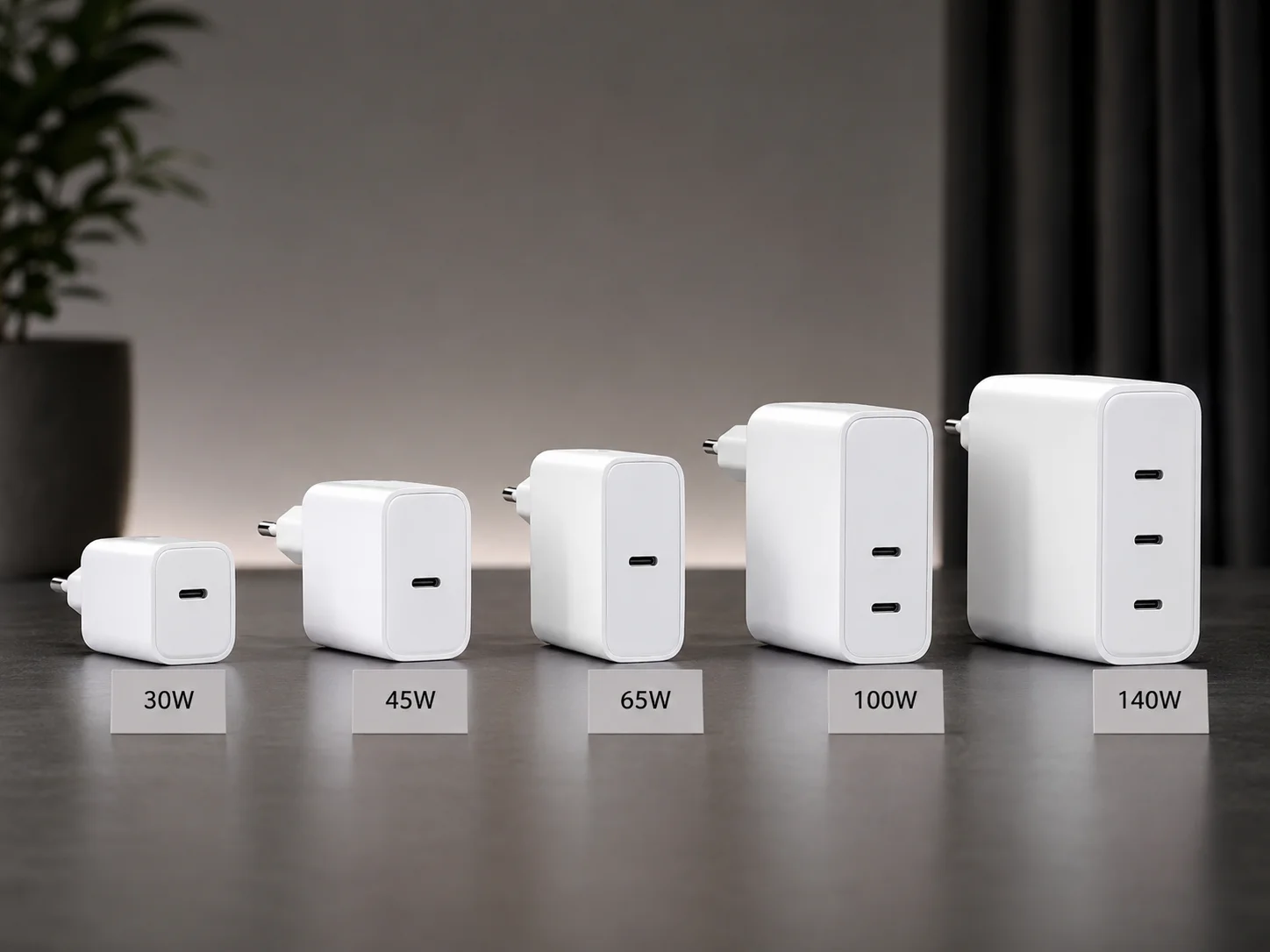 30W 45W 65W 100W 140W GaN chargers 30W 45W 65W 100W 140W GaN chargers