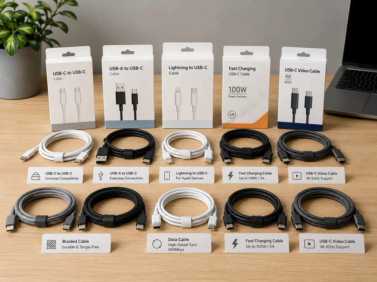 wholesale USB-C cable types
