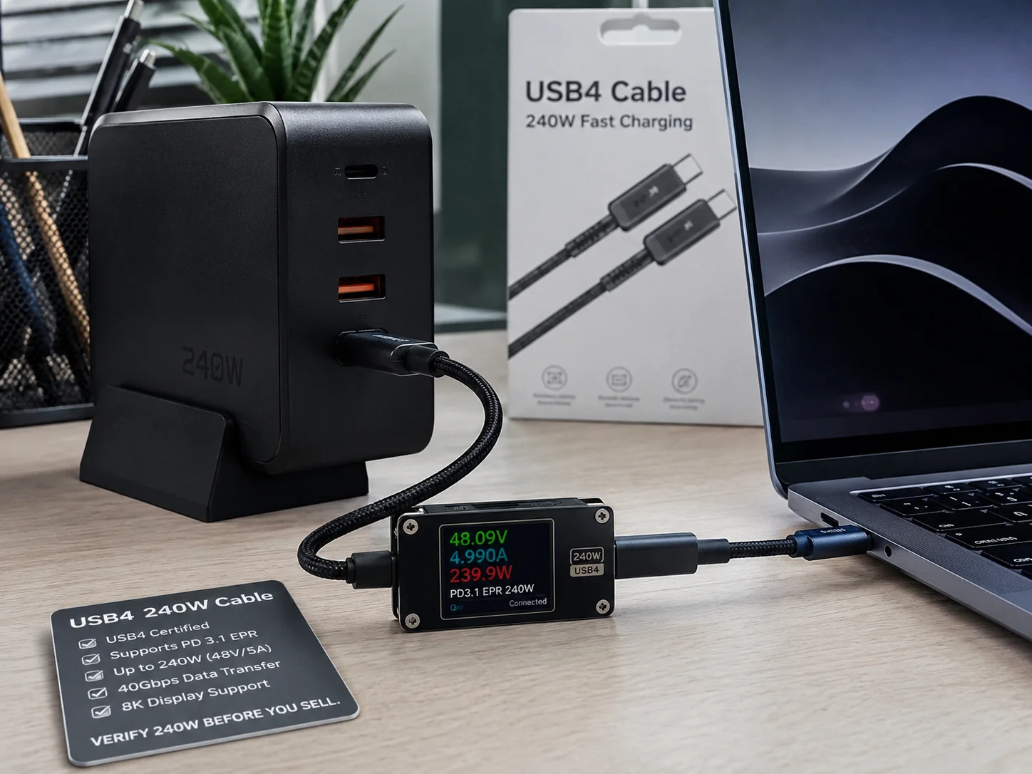 USB4 240W fast charging cable wholesale