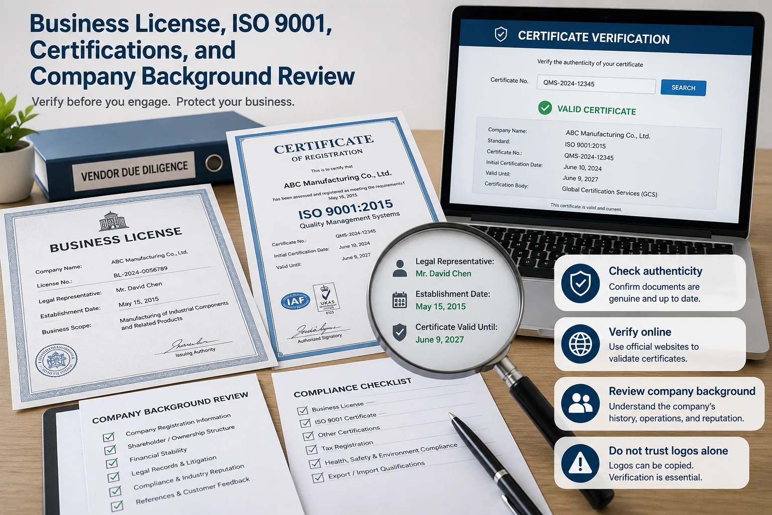 Certifications Review ISO 9001 certification review