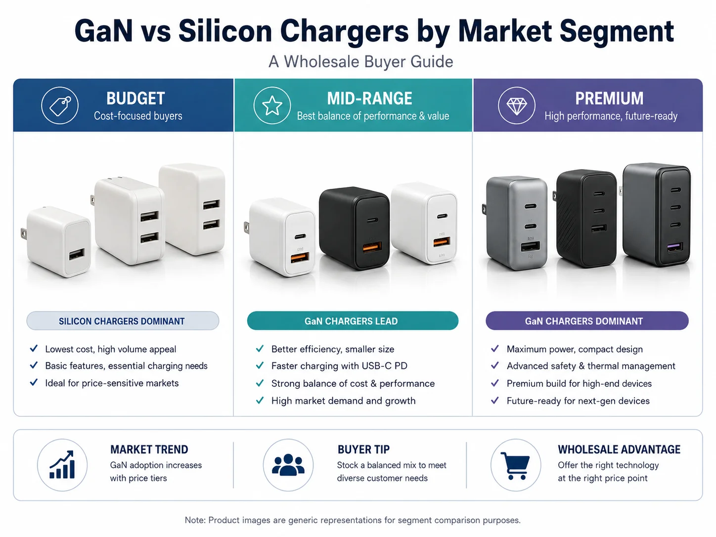 GaN vs silicon chargers by budget mid-range and premium segment