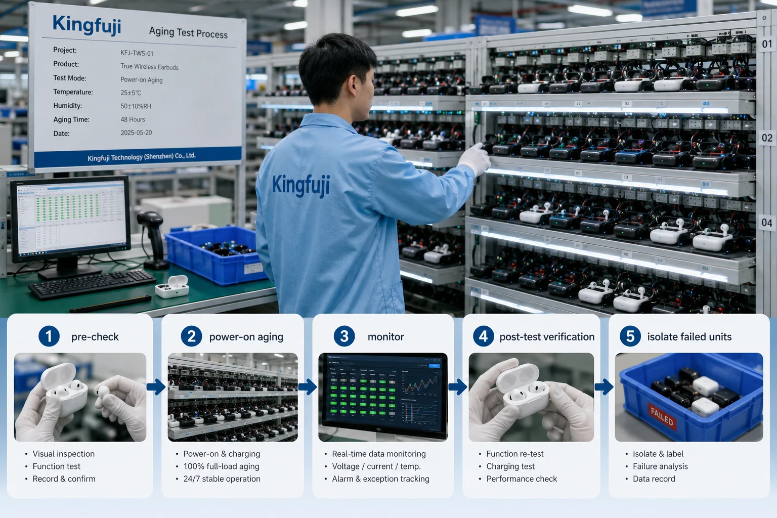 Shenzhen Electronics Aging Test Process electronics aging test process in Shenzhen 3C factory
