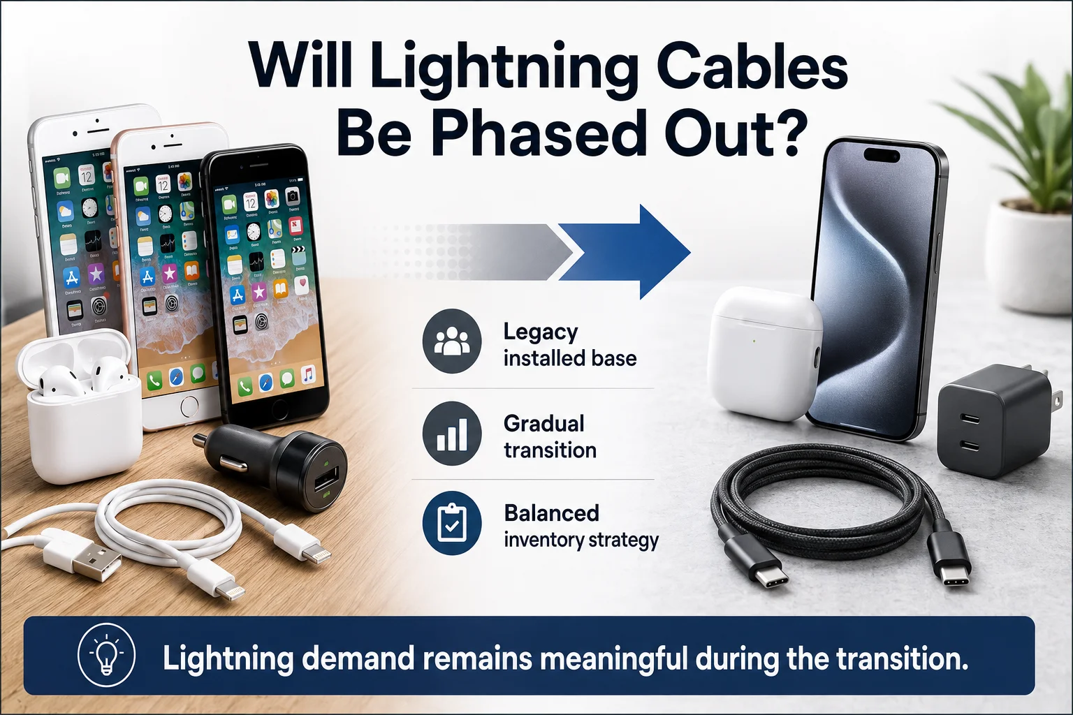 C94 Lightning cable demand for older iPhones AirPods and replacement accessories