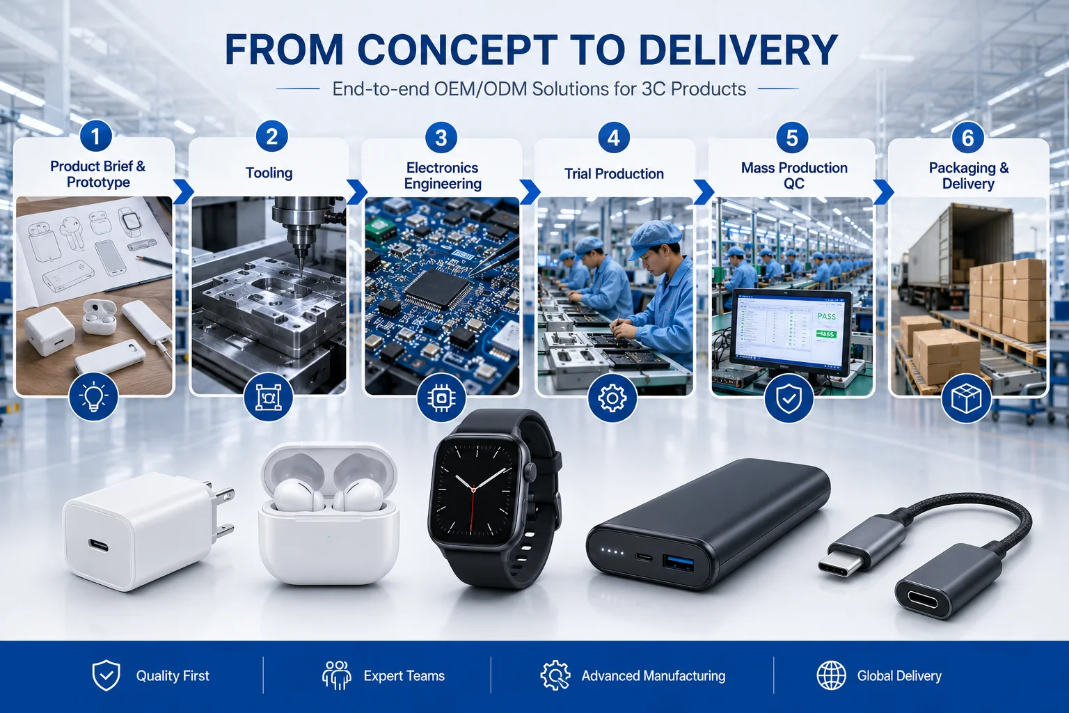 Electronics OEM Process from Concept to Production electronics OEM process from concept design to mass production