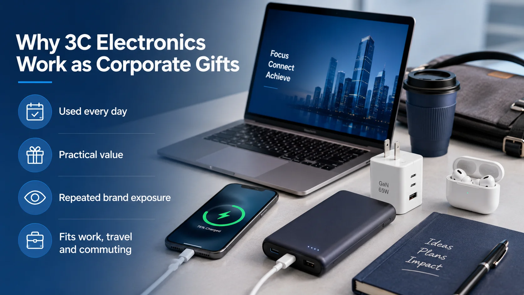 Wholesale 3C electronics for corporate gifting used in work and travel