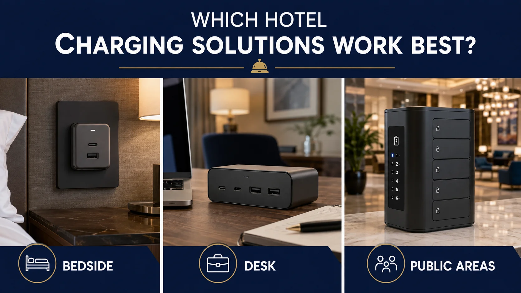 Safe 24/7 hotel charging station Safe hotel charging solutions for continuous hospitality use