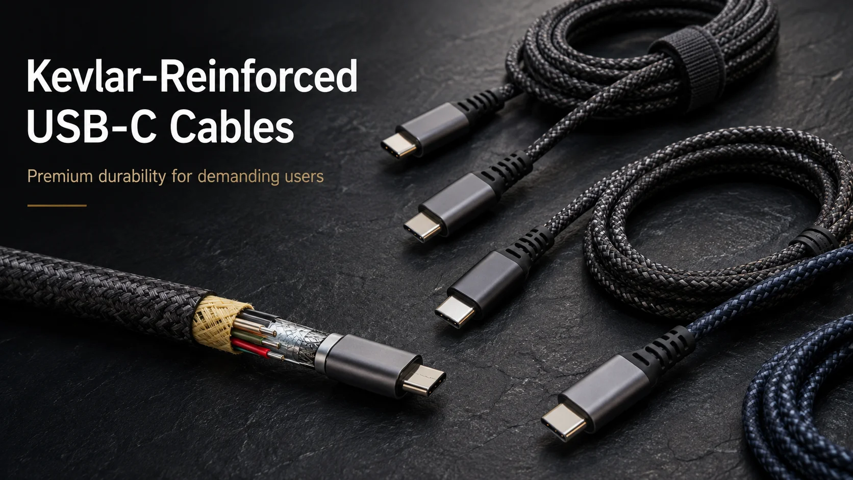 Kevlar-Reinforced USB-C Cable Wholesale Guide Kevlar-reinforced USB-C cables for durable cable wholesale buyers
