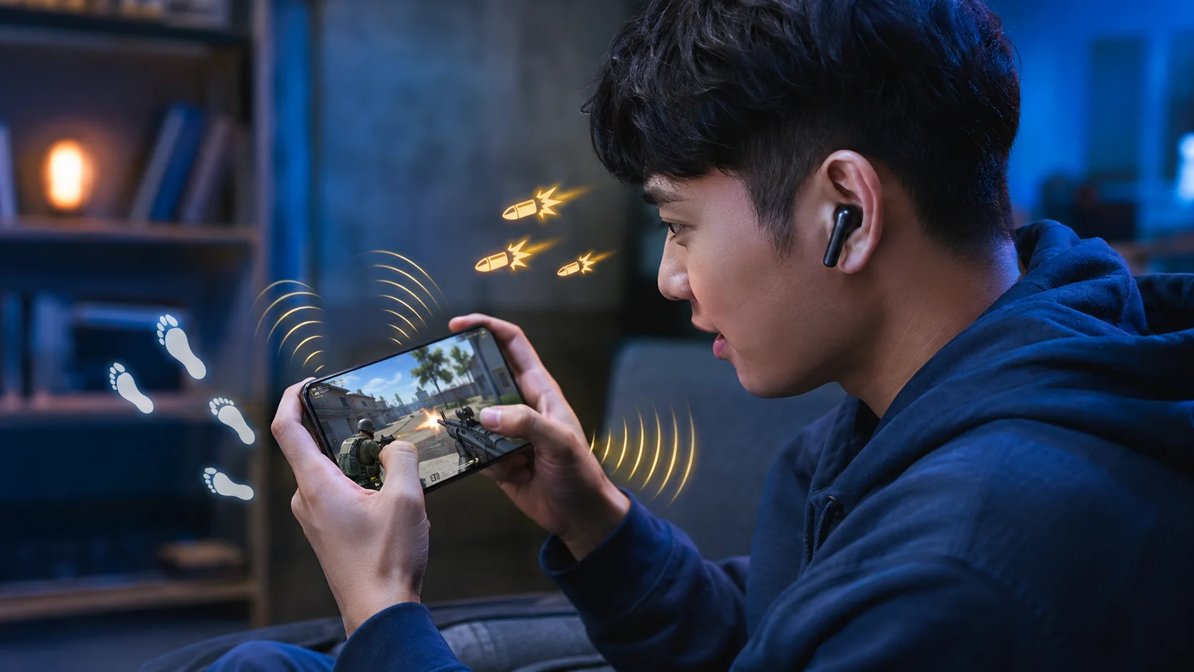 Mobile Gaming Audio Synchronization Low-latency TWS gaming earbuds improving mobile game audio synchronization