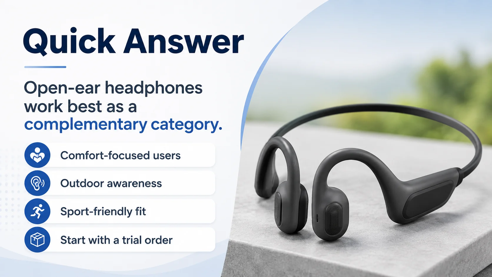 Open-ear headphones wholesale assortment planning for retail buyers