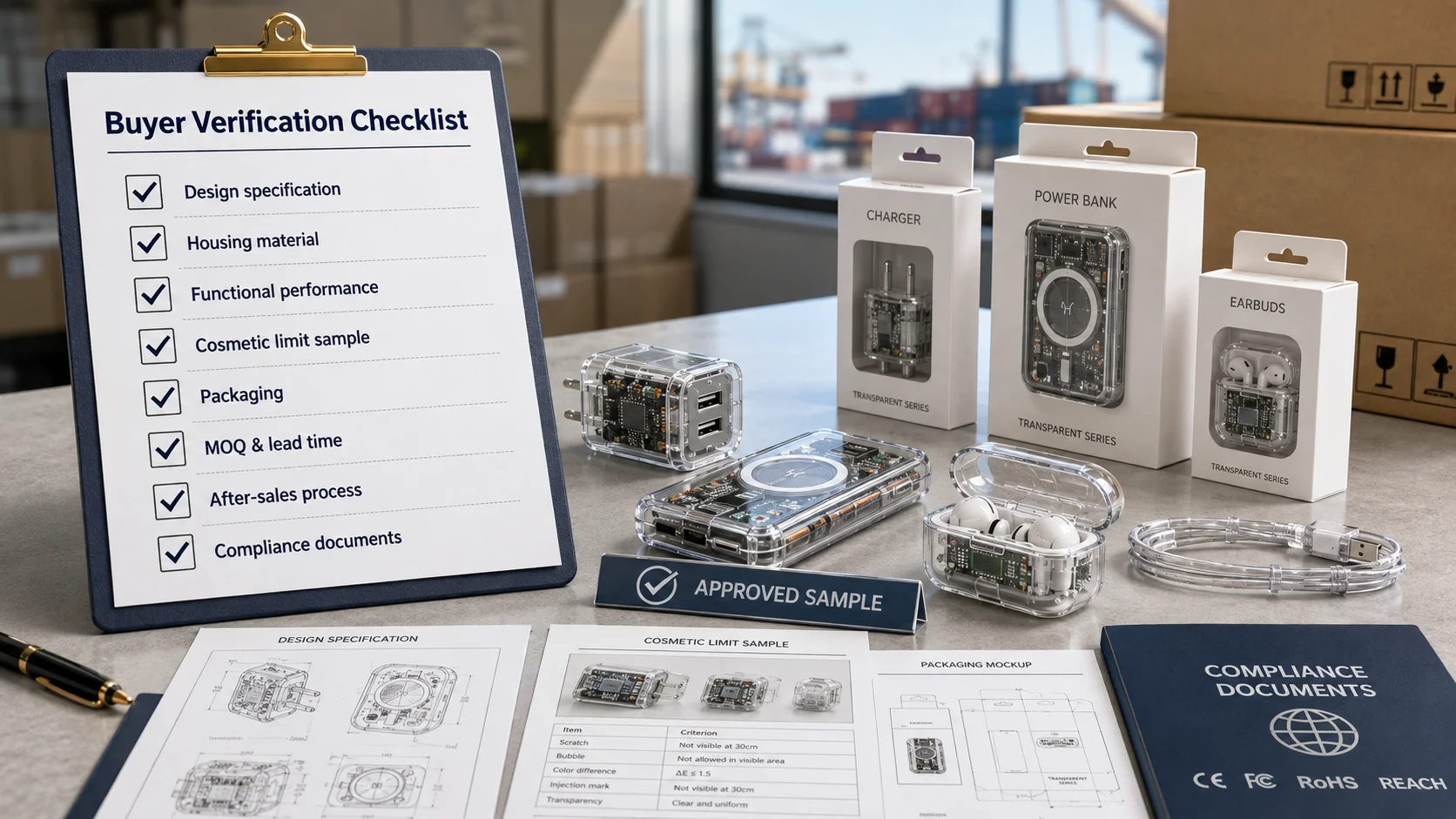 Transparent OEM Electronics Buyer Checklist Transparent OEM 3C accessories buyer checklist for supplier selection