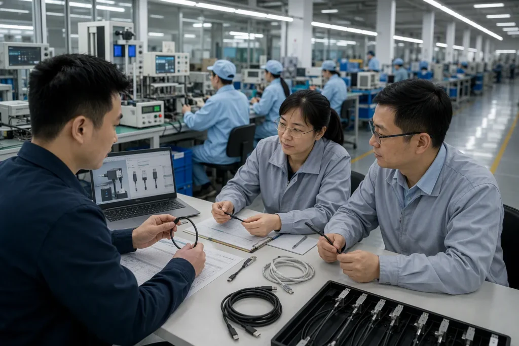 supplier evaluation (from section: USB-C Cable Torsion Is Not a Simple “How Many Bends Can It Survive?” Question) — USB-