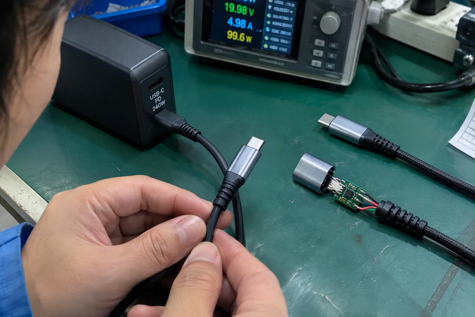 Does a 240W USB-C PD cable charge faster than a 100W cable (from section: Does a 240W USB-C PD cable charge faster than