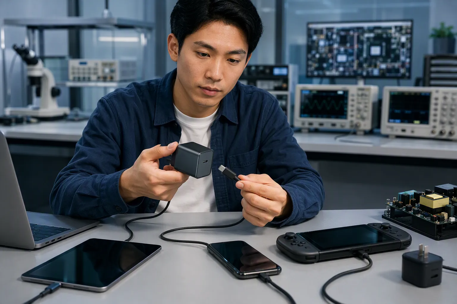 GaN (from section: The Difference Between Charging, Connecting, and Working Properly) — The Difference Between Charging,