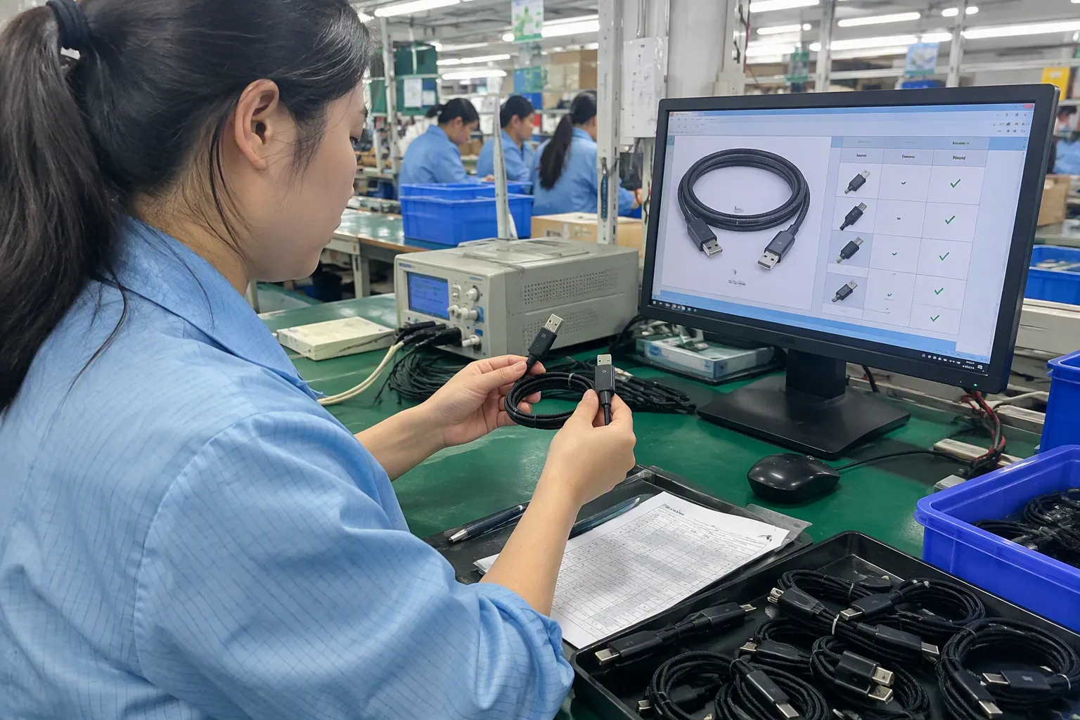 How should I verify a USB cable sample before mass production (from section: How should I verify a USB cable sample befo