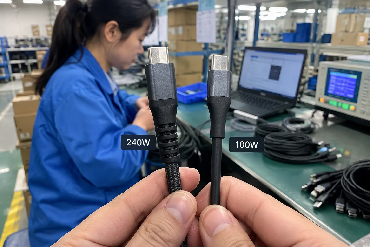 How should I compare a 240W cable with a 100W cable (from section: How should I compare a 240W cable with a 100W cable?)