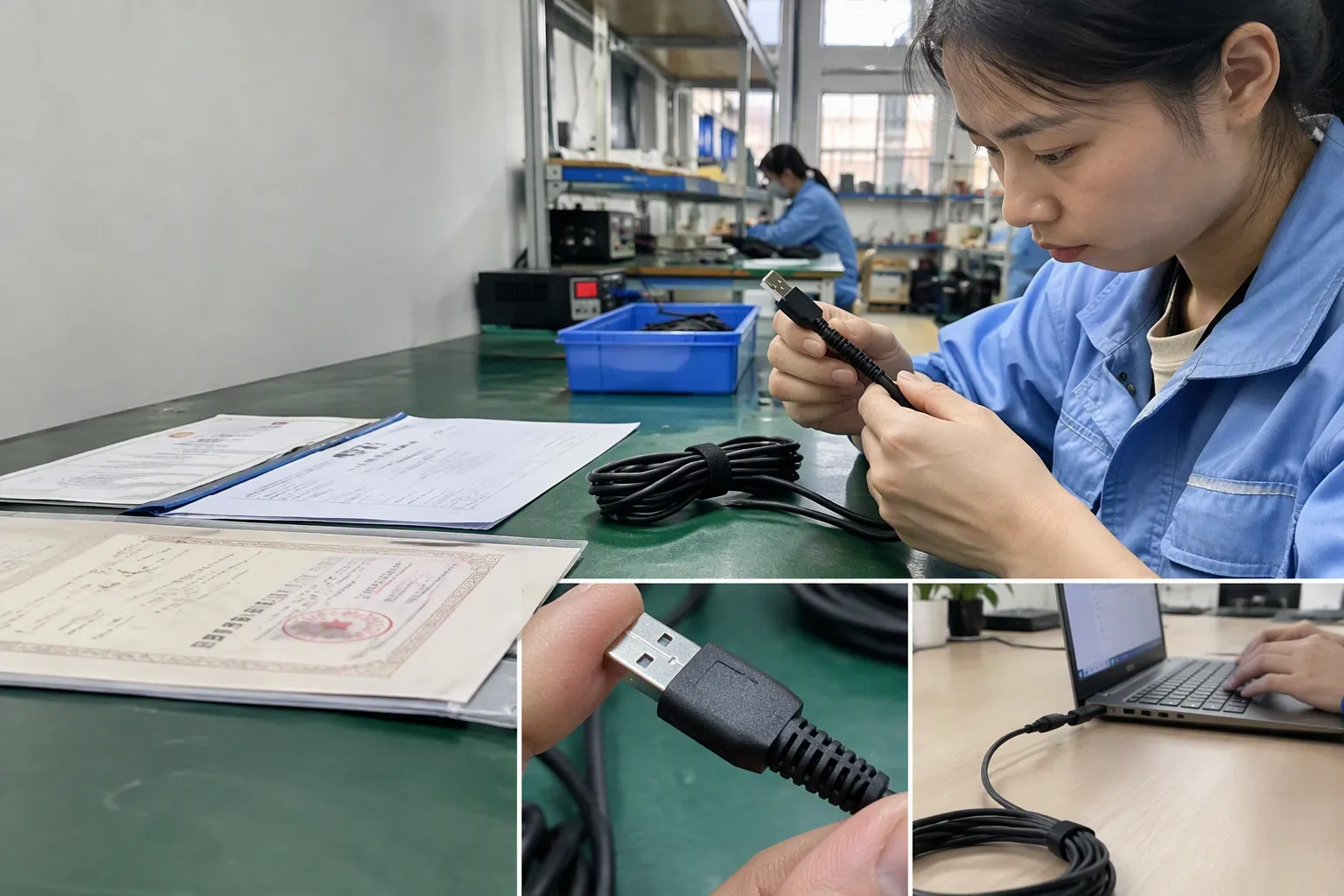 Quality control for custom USB cable assemblies (from section: Quality control for custom USB cable assemblies) — Qualit