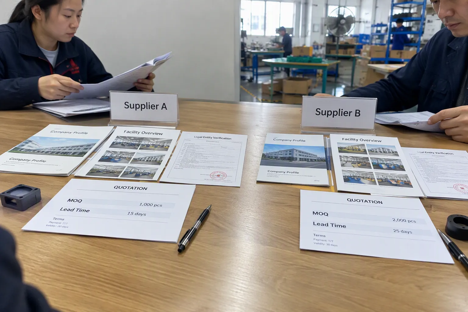 A suppliers beyond the first quotation (from section: Compare suppliers beyond the first quotation) — Compare suppliers 