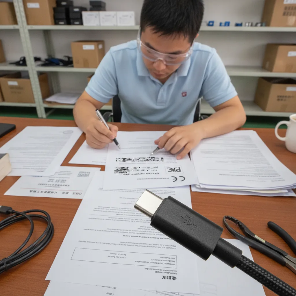 Should buyers ask for compliance documents when importing USB cables (from section: Should buyers ask for compliance doc