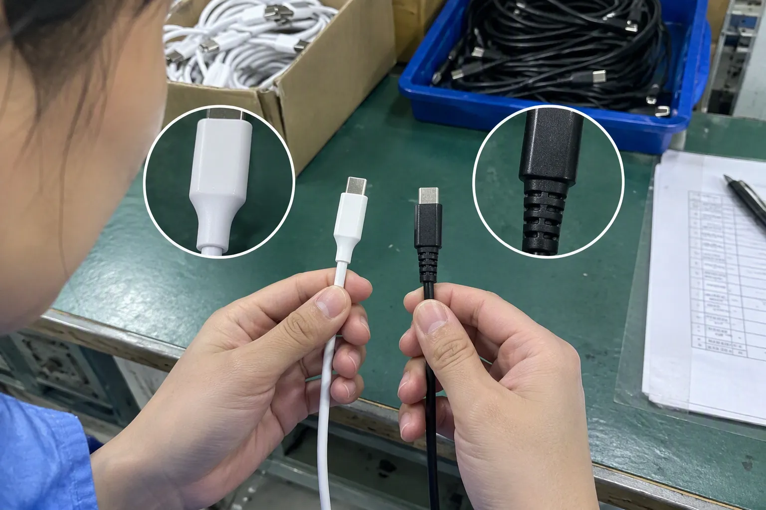 What should I verify before ordering custom USB charging cables for Europe or North America (from section: What should I