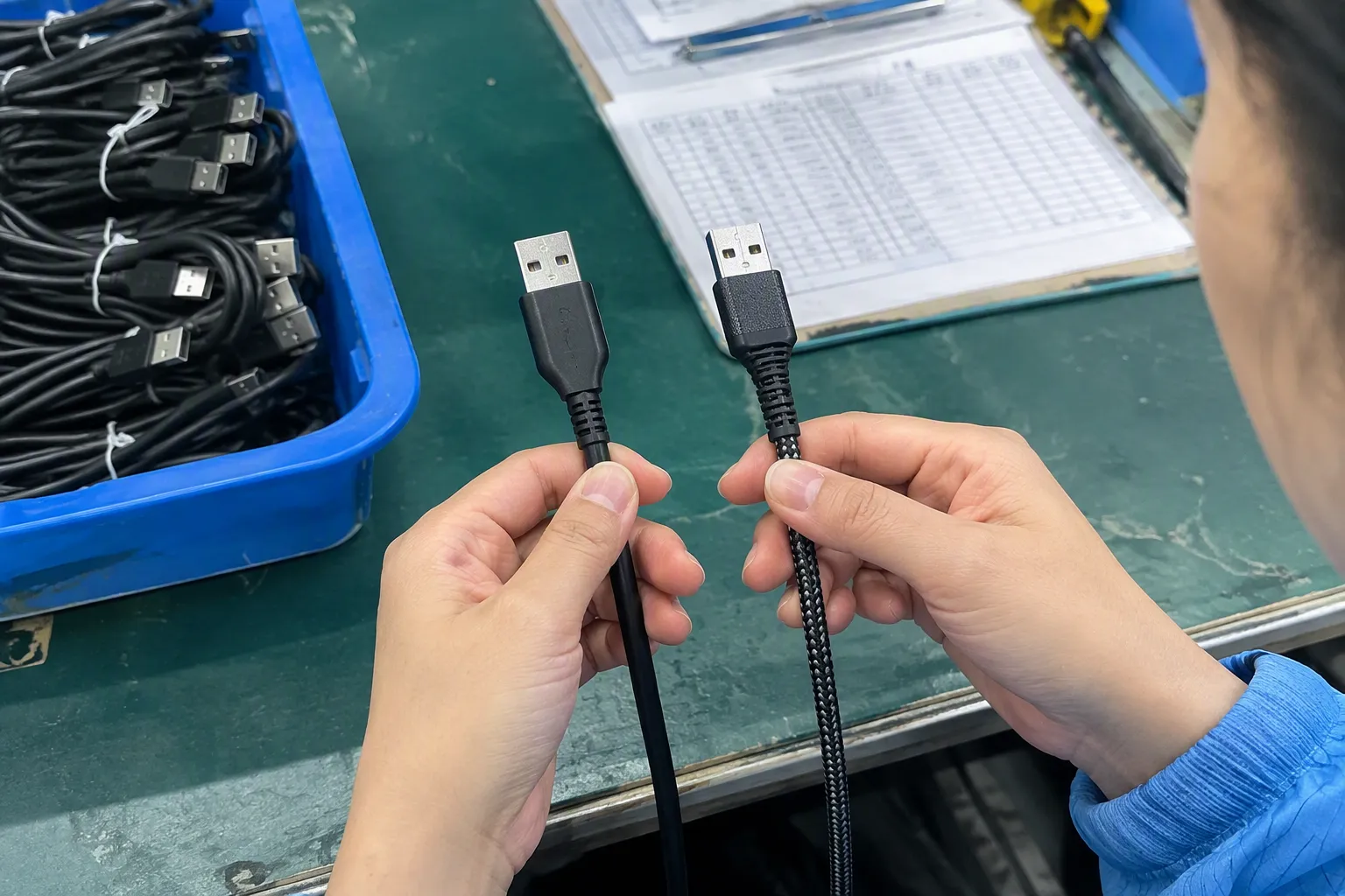 Does a thicker or braided cable transfer data better (from section: Does a thicker or braided cable transfer data better