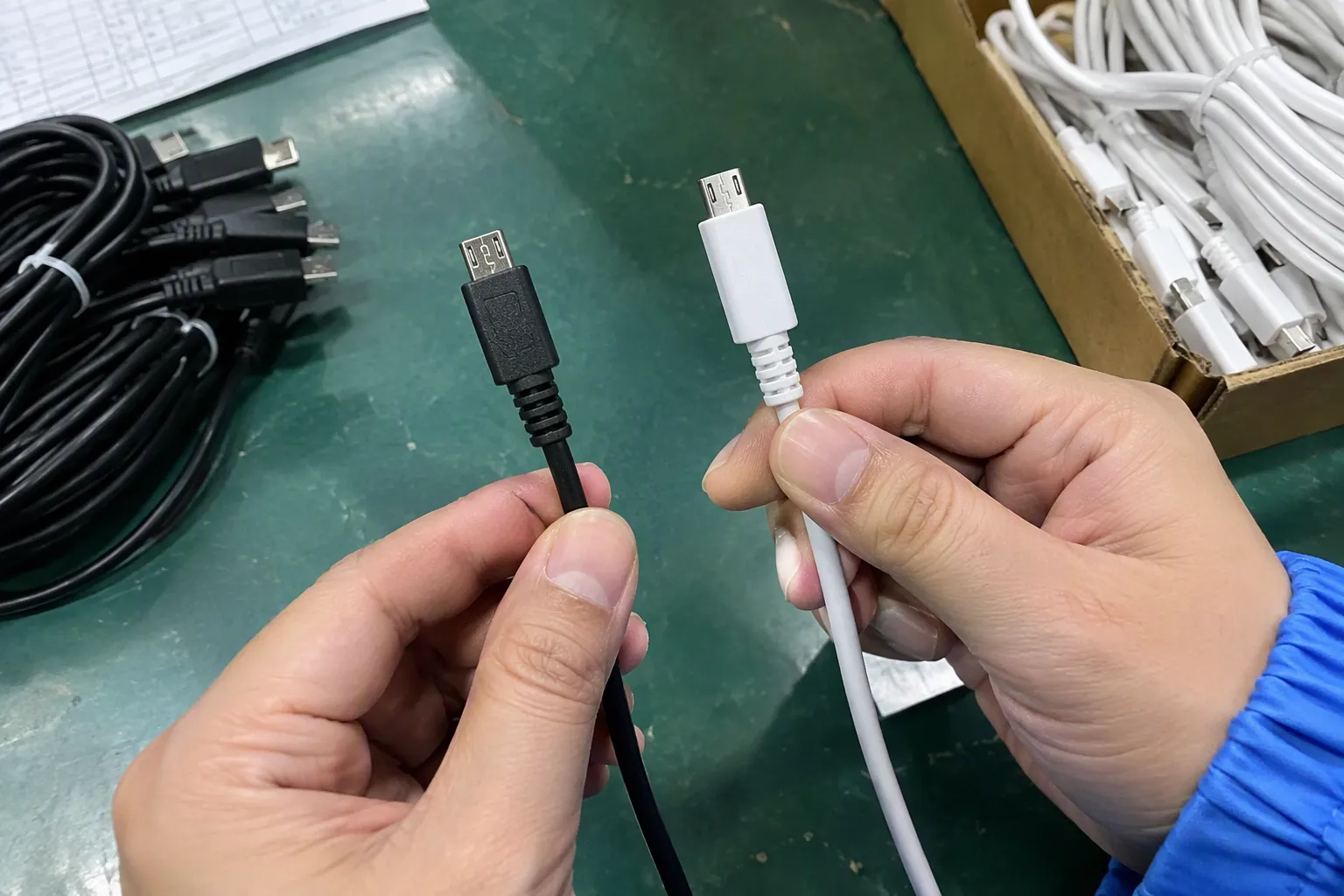 Quality control points for a USB connector product (from section: Quality control points for a USB connector product) —