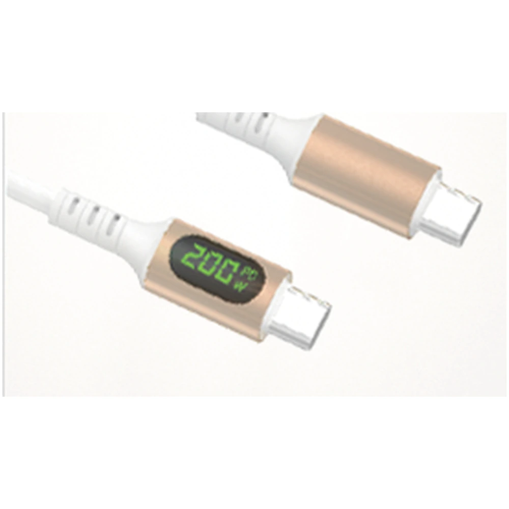 200W USB-C to USB-C cable de visualización digital foto del producto