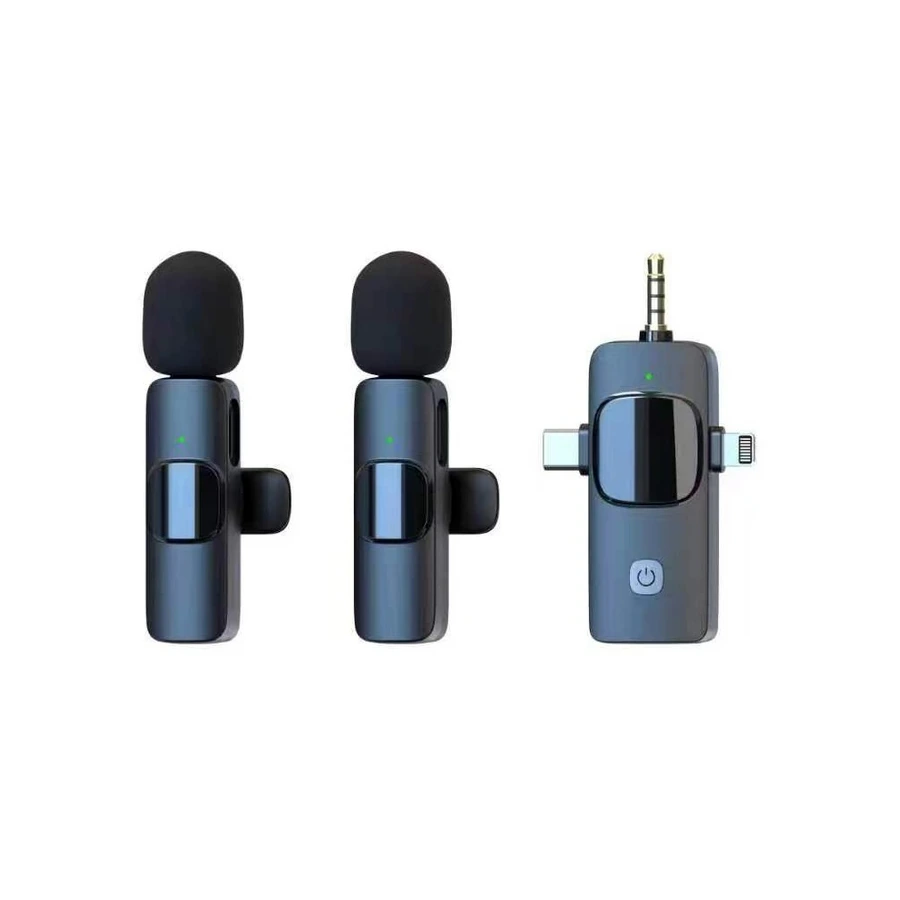 Kit de micrófono lavalete inalámbrico KingFuji K11