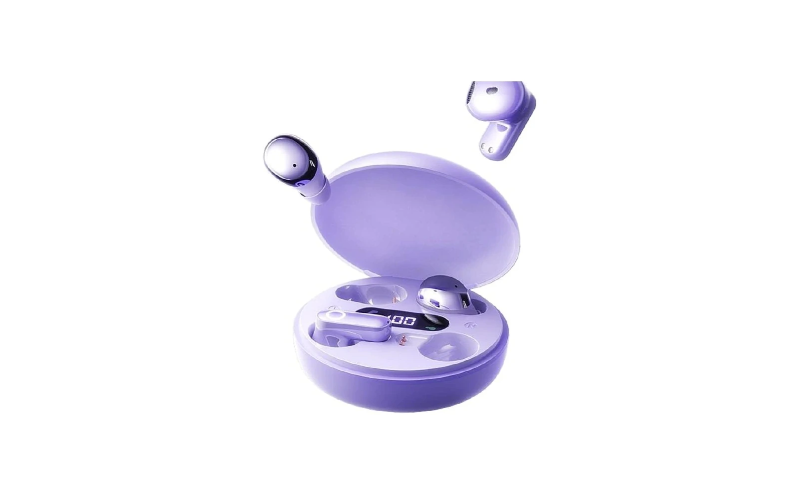 TWS Bluetooth earbuds with charging case representing the Audio and Wearables category