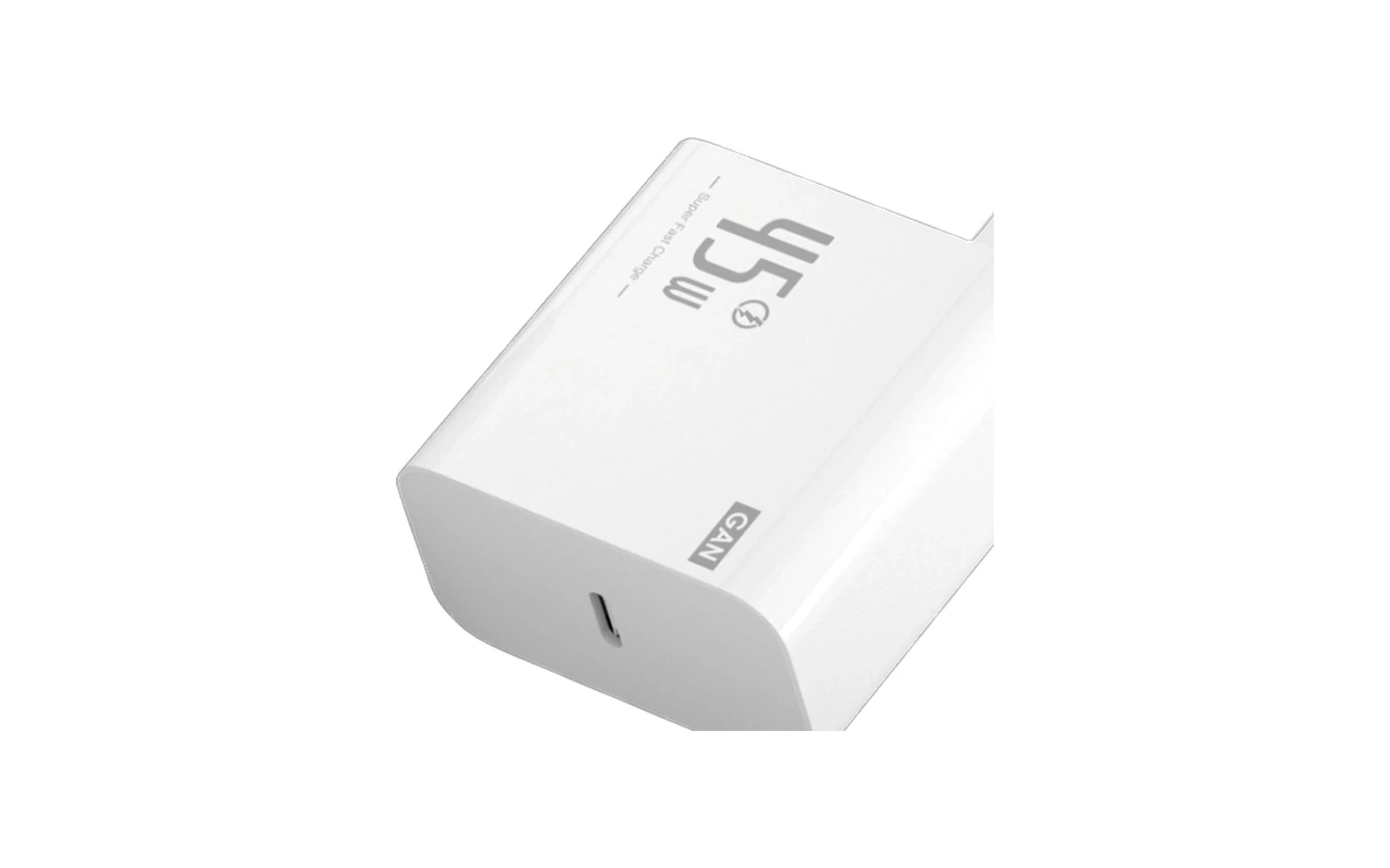 GaN 45W fast wall charger representing the Charging and Power wholesale category