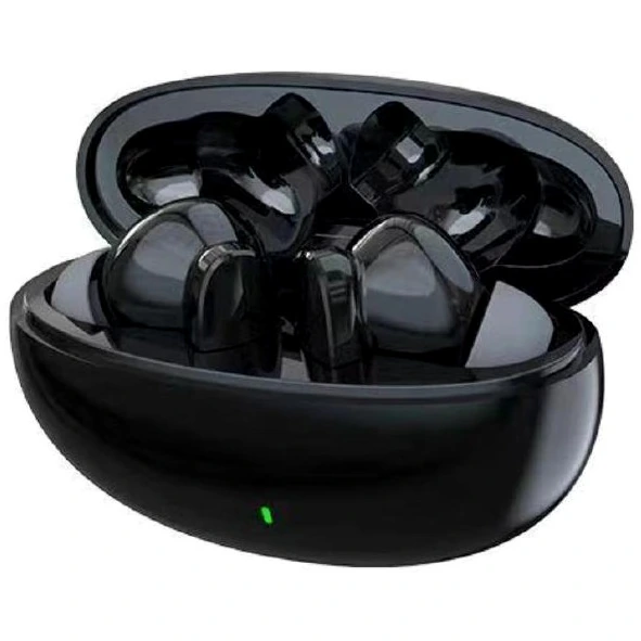 Auriculares TWS Bluetooth KingFuji S90 en una caja de carga negra