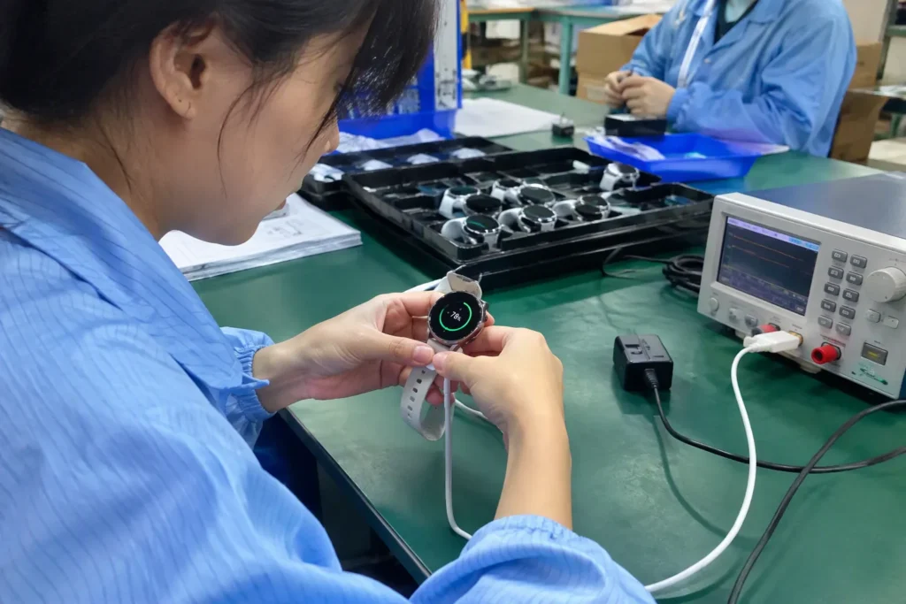 Galaxy Watch Charging Compatibility: Coil, Protocol and Product Claims — realistic product and workbench photograph — Fe
