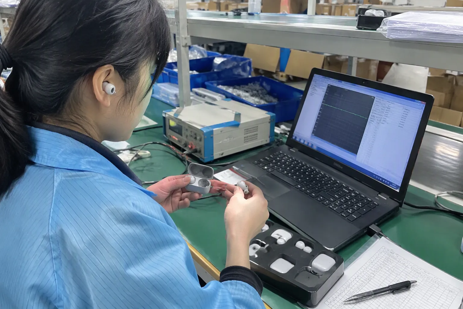 the TWS audio device and its stated use case test setup: Algorithm labels do not replace validation — Algorithm labels d