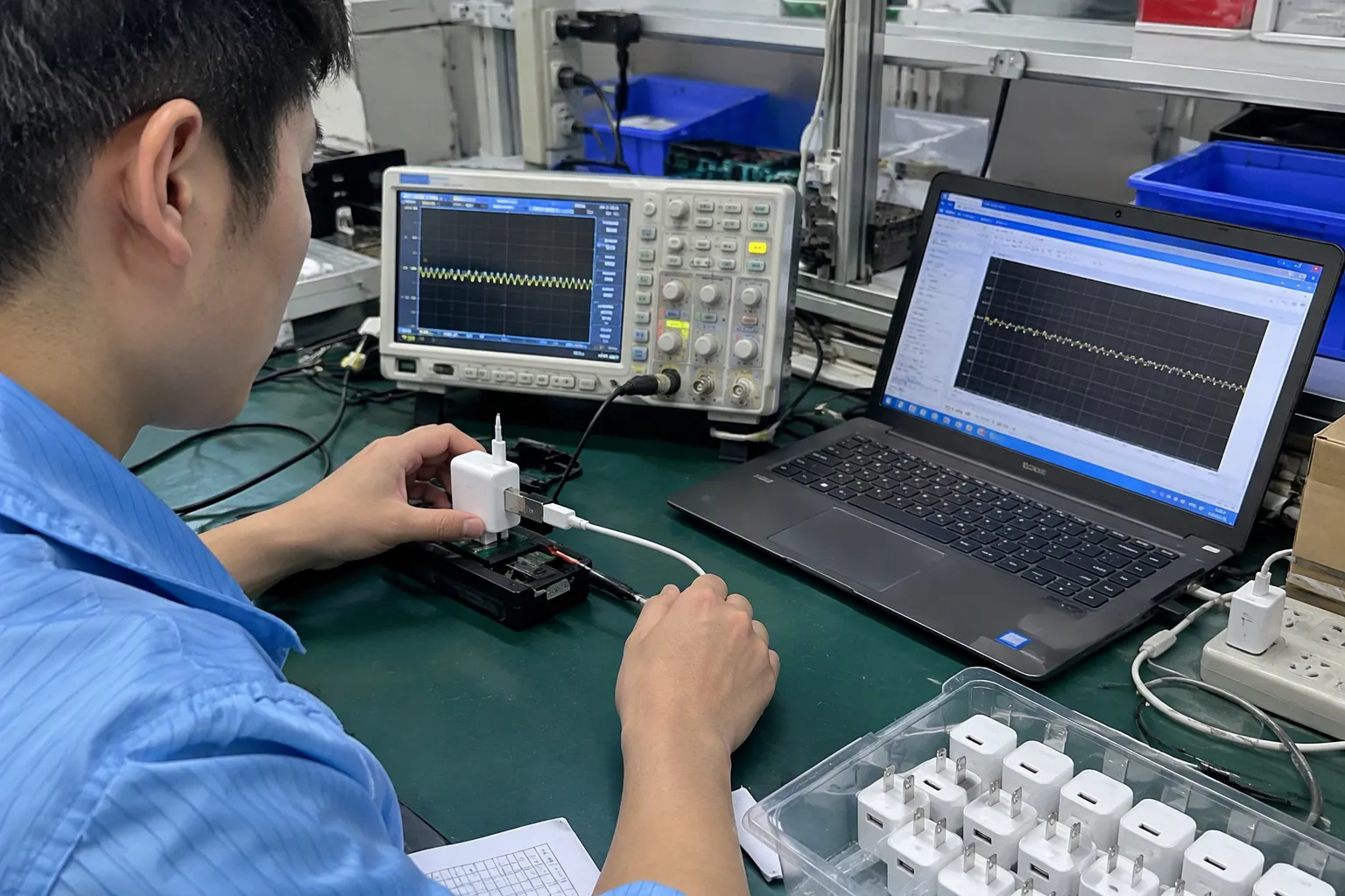 USB-C charger test setup: Which Test Conditions Should a USB-C Charger Ripple Report — Which Test Conditions Should a US